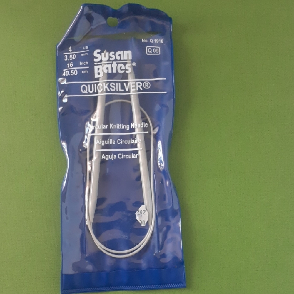 Susan Bates Quicksilver 3.50mm 16"/40.50cm Circular Knitting Needles